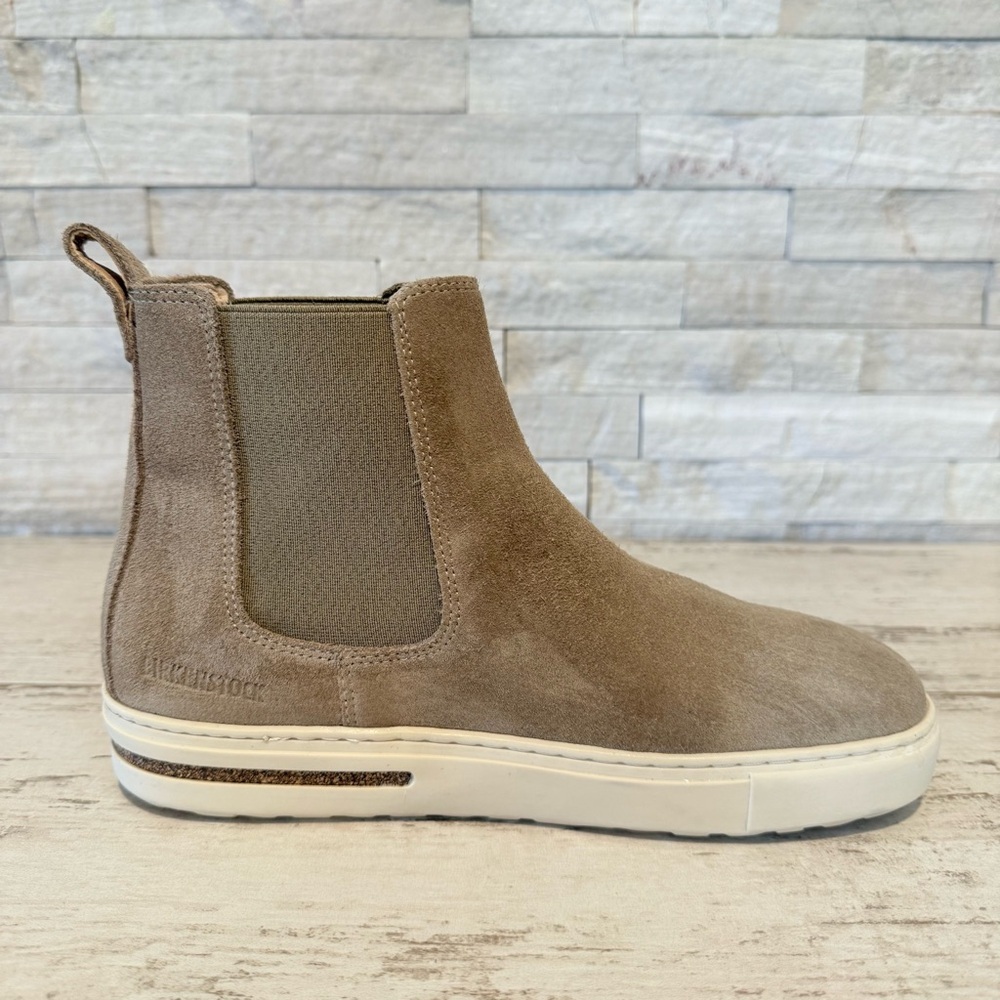 Birkenstock Bend Chelsea Ankle Boots Sneaker Taupe Suede 37/6-6.5 NEW - Picture 7 of 13